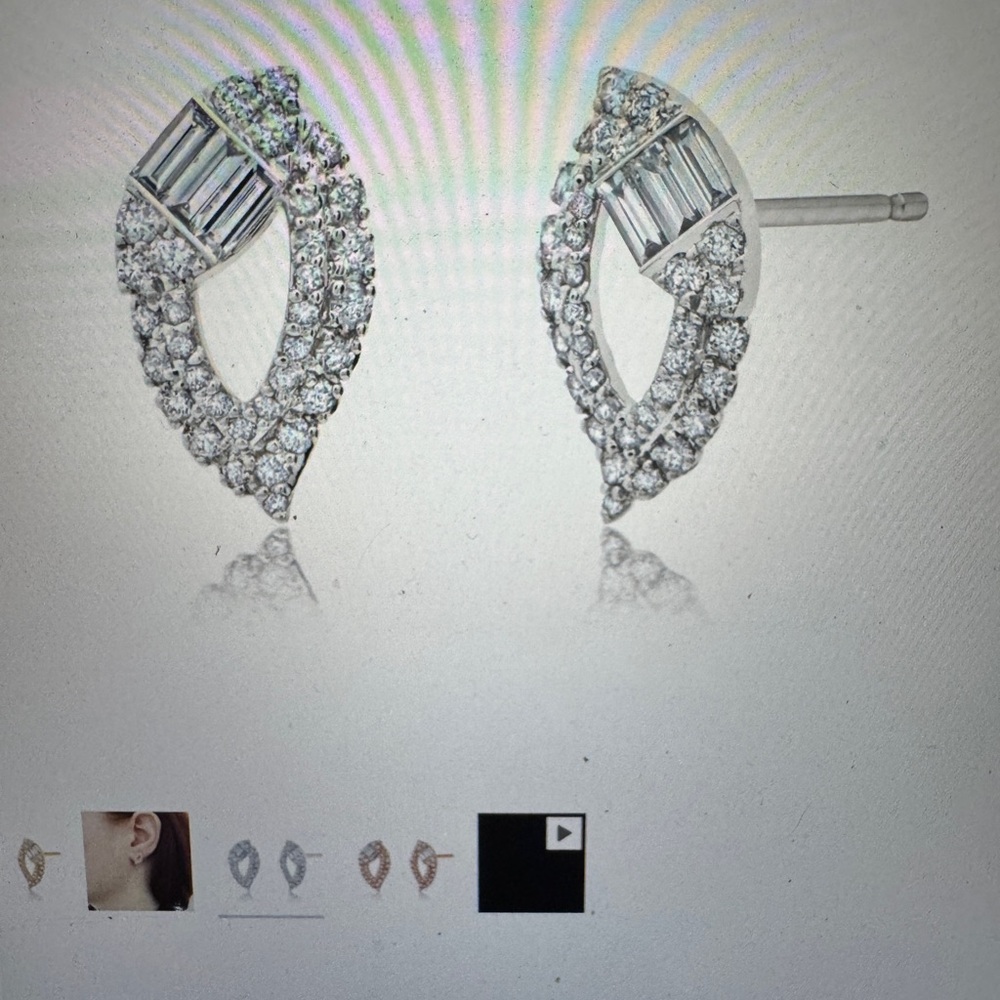 Graziela asa diamond marquis earrings